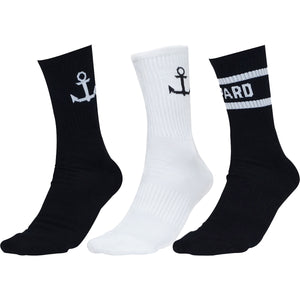 Black Sock White Anchor