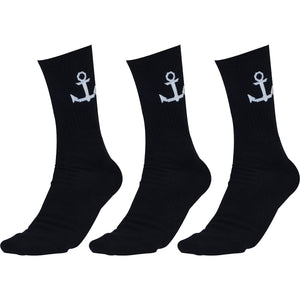 Black Sock White Anchor