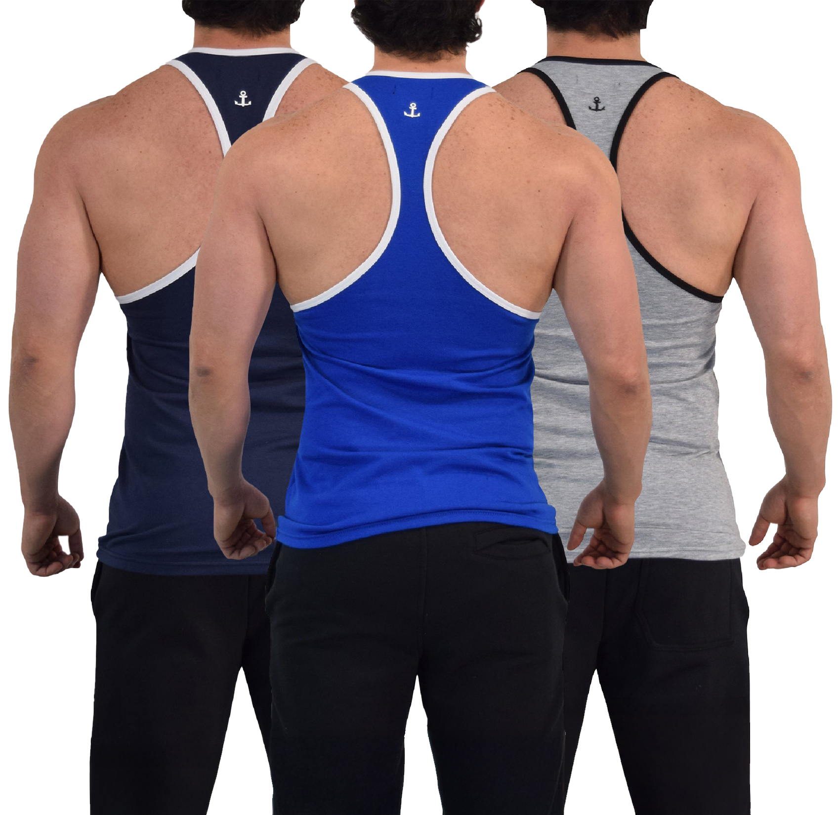 Powerhouse Tank 3 Pack Marino - Gris Jaspe - Negro