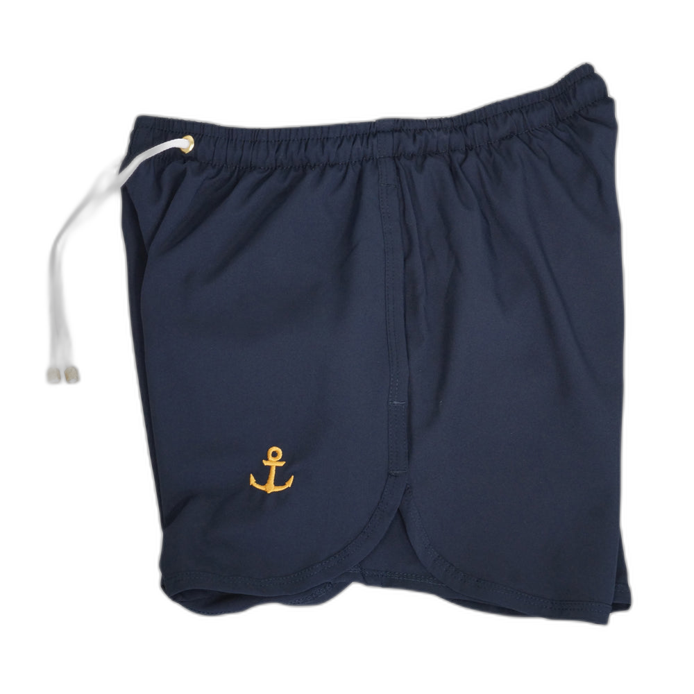 Traje De Baño Marino Logo Dorado