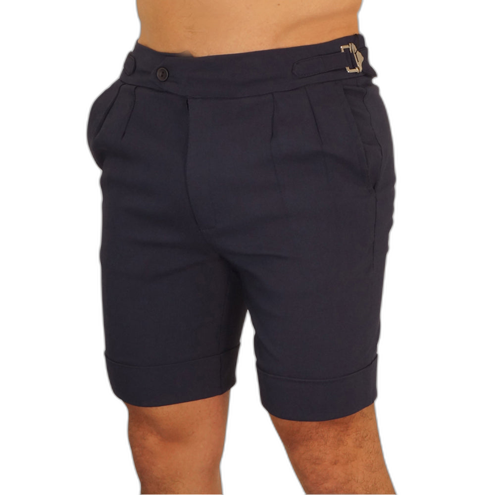 Short Pleated & Buckles Marino