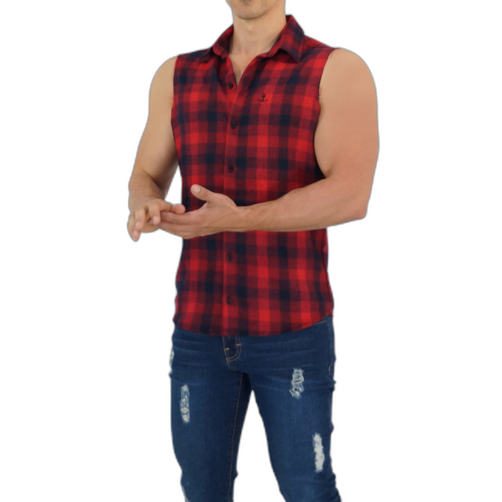 Camisa Flannel Cutoff Shirt Red