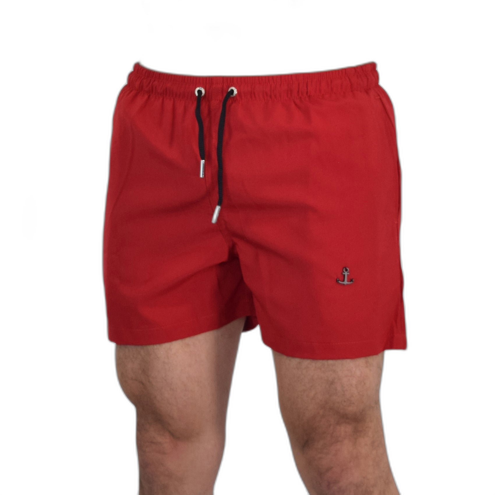 Traje De Baño Red Black Metal Emblem