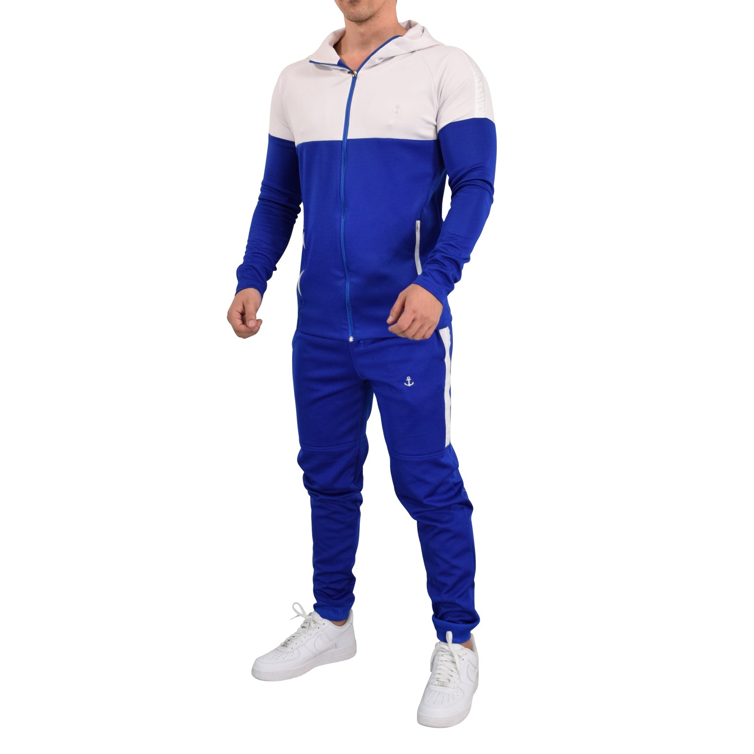 John Leopard - Sigma Tracksuit Royal/White – JOHN LEOPARD