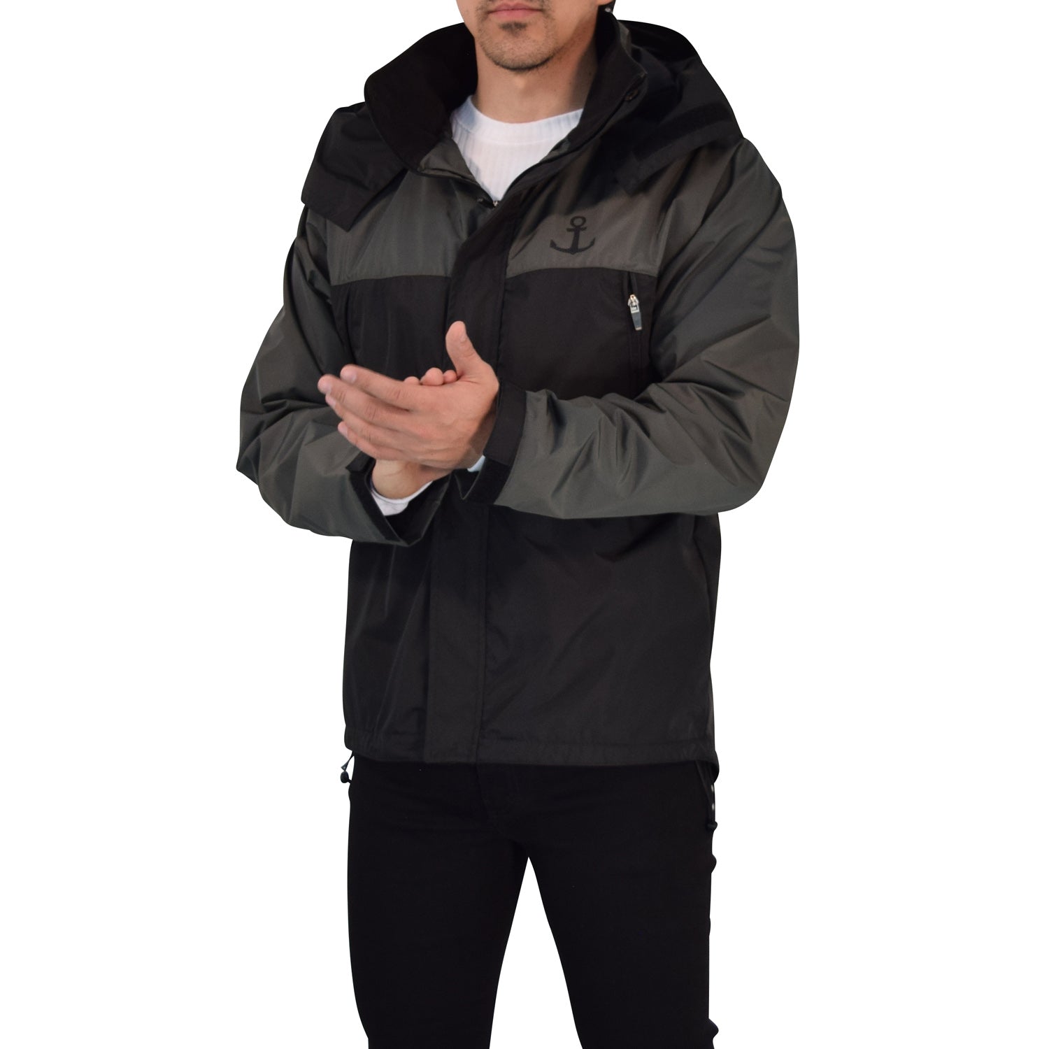 Windbreaker Jacket Oxford Contrast