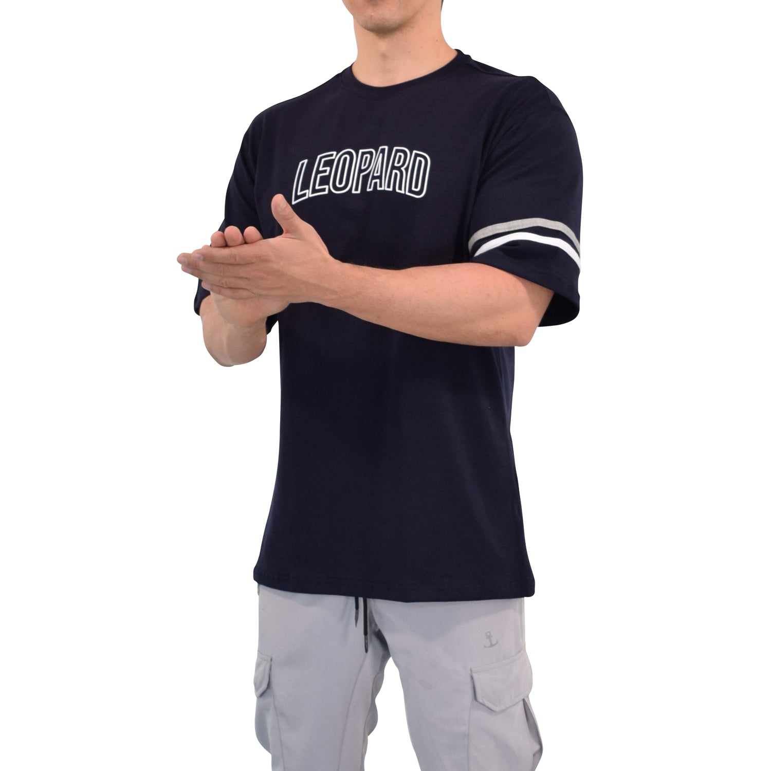 Oversized Varsity Navy T-shirt