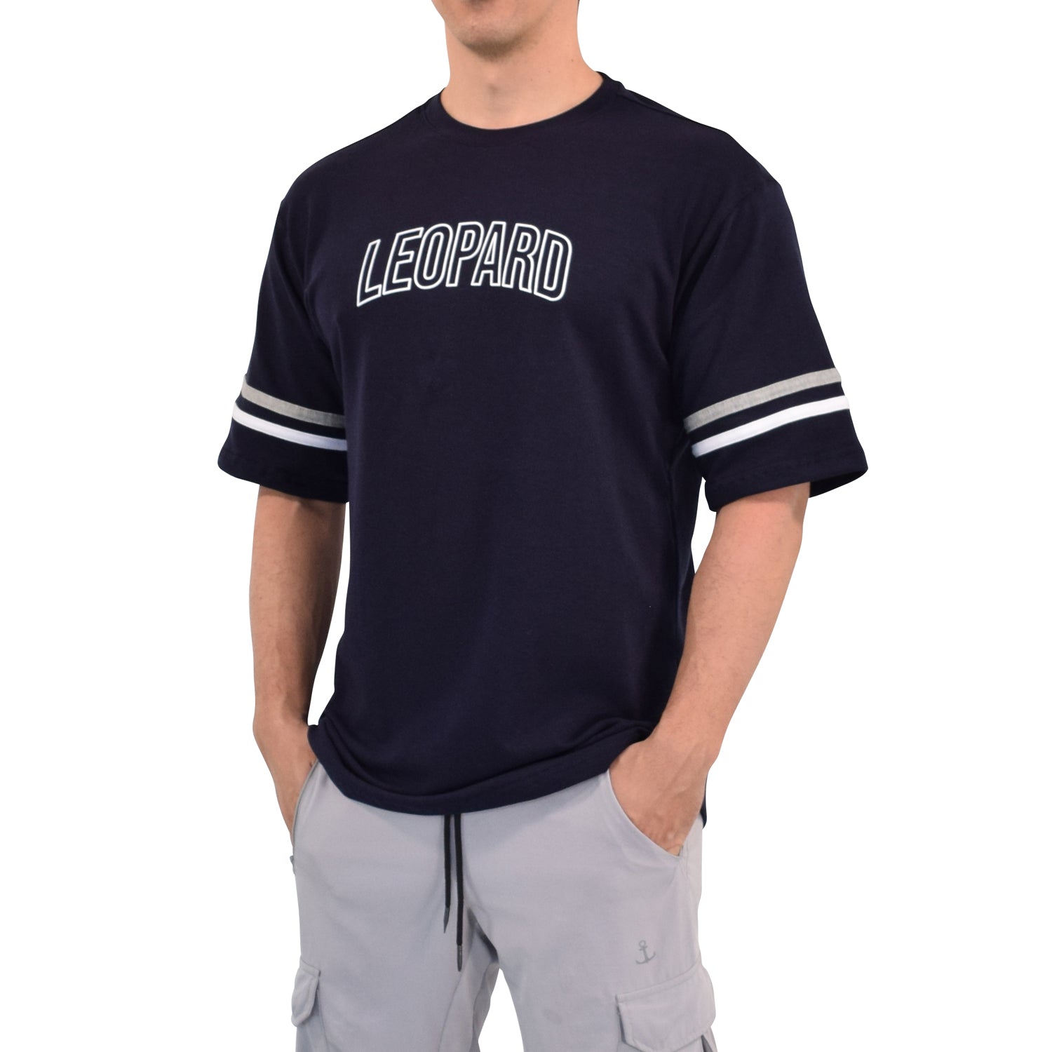 Oversized Varsity Navy T-shirt