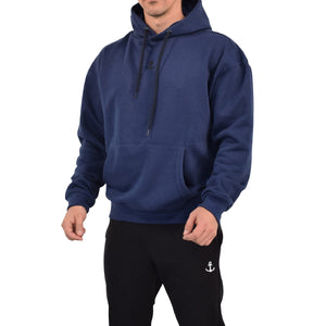 Chillout Oversized Fleece Hoodie Navy