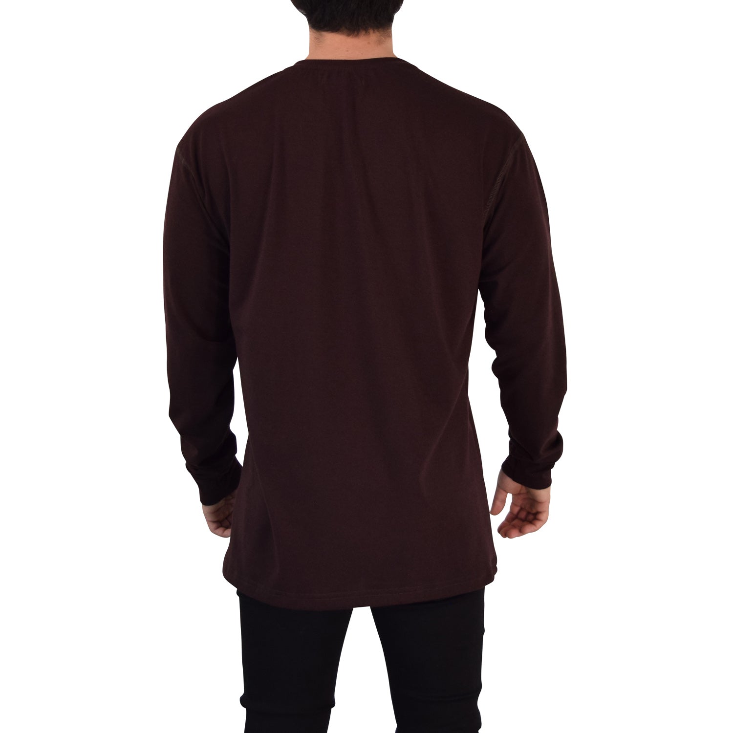 Playera Oversized Manga Larga Stealth Brown