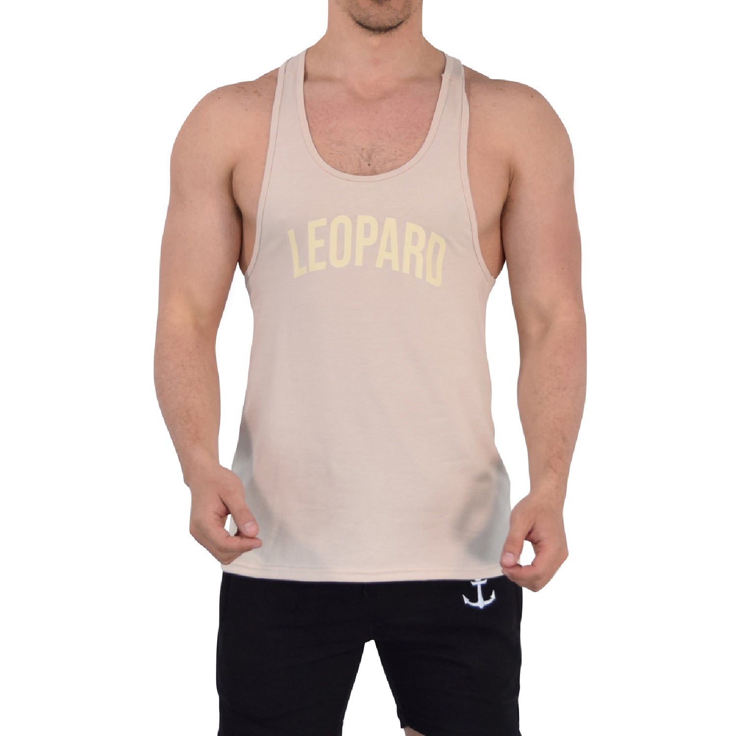 Gym Stringer Tank Varsity Full Sand