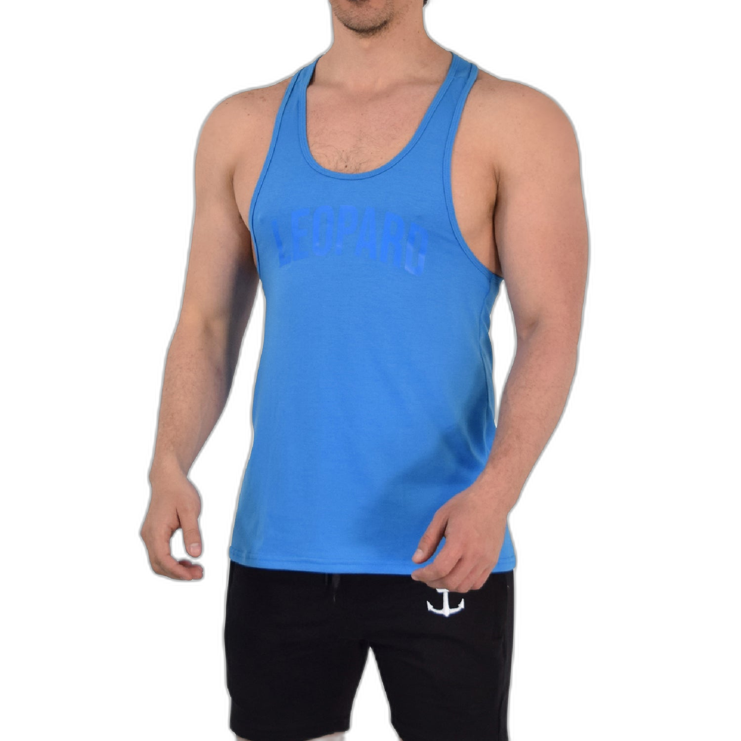 Gym Stringer Tank Varsity Full French Blue