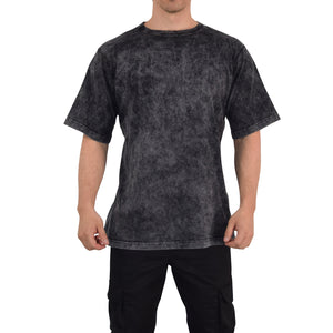 Playera Oversized Iconic Acid Wash Black Anchor