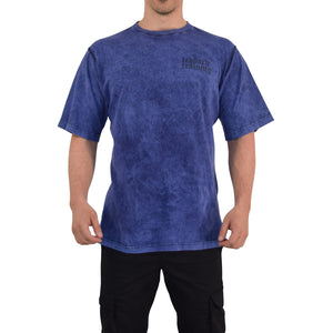 Playera Oversized Iconic Acid Wash Light Navy