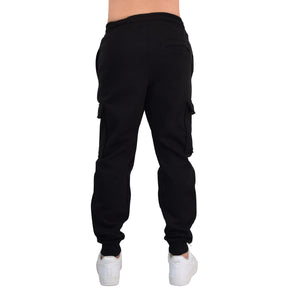 Fleece Cargo Jogger Black