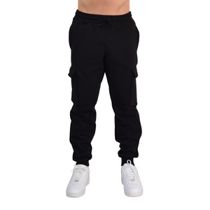 Fleece Cargo Jogger Black