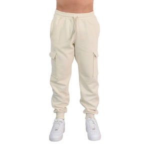 Fleece Cargo Jogger Sand