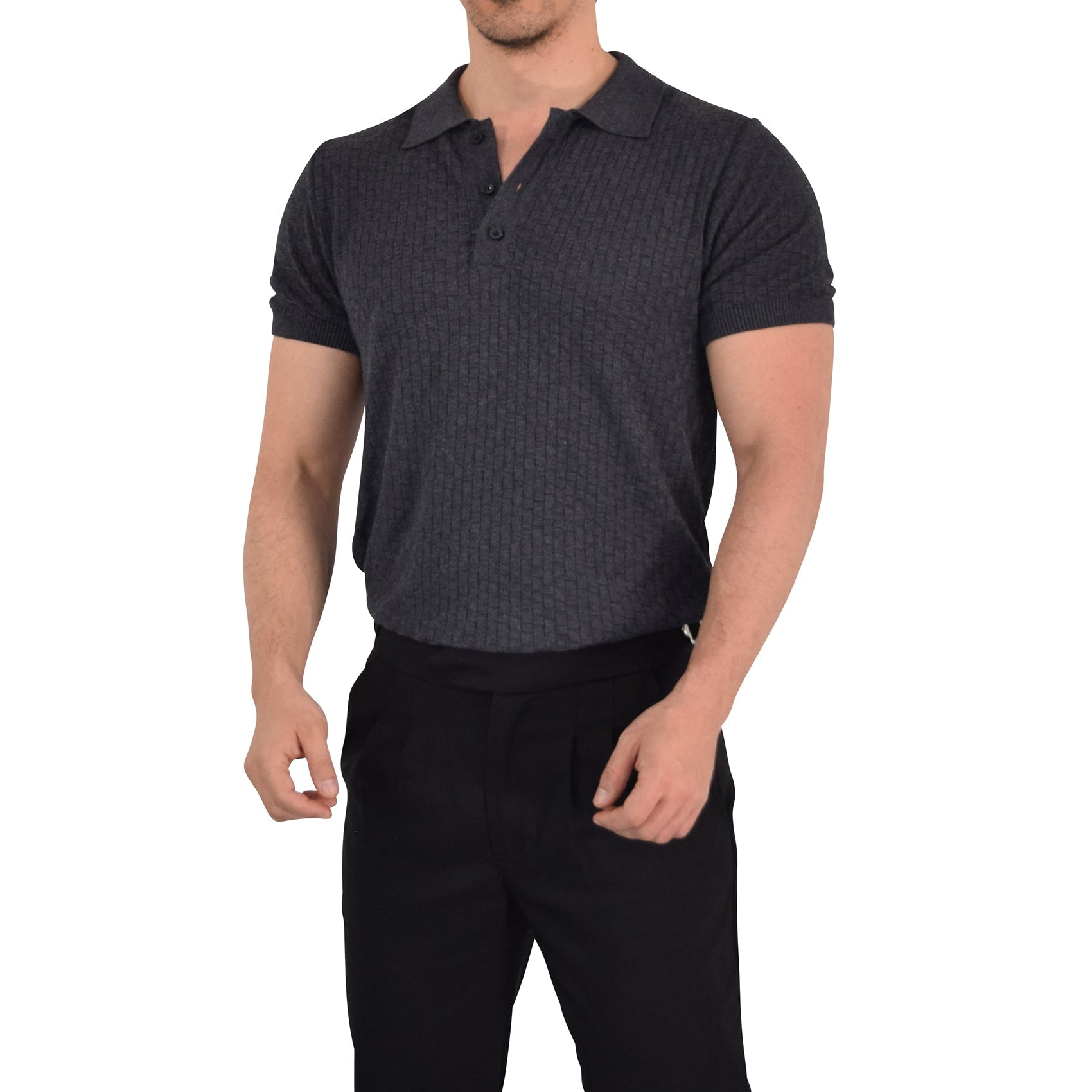 Knitted Connery Polo Oxford