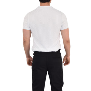 Knitted Connery Polo Off White