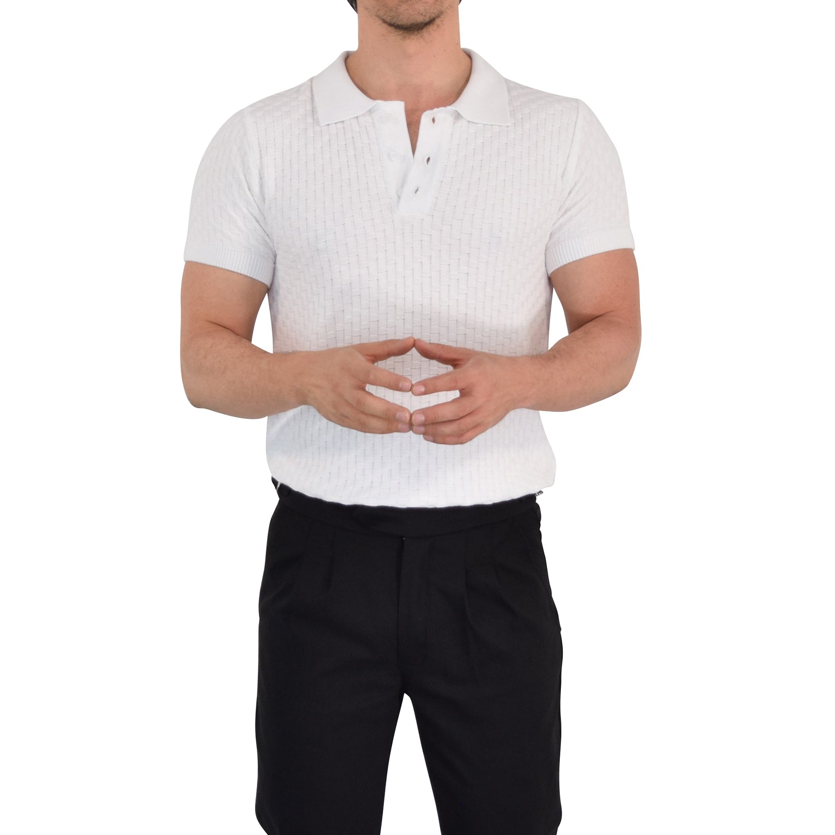 Knitted Connery Polo Off White