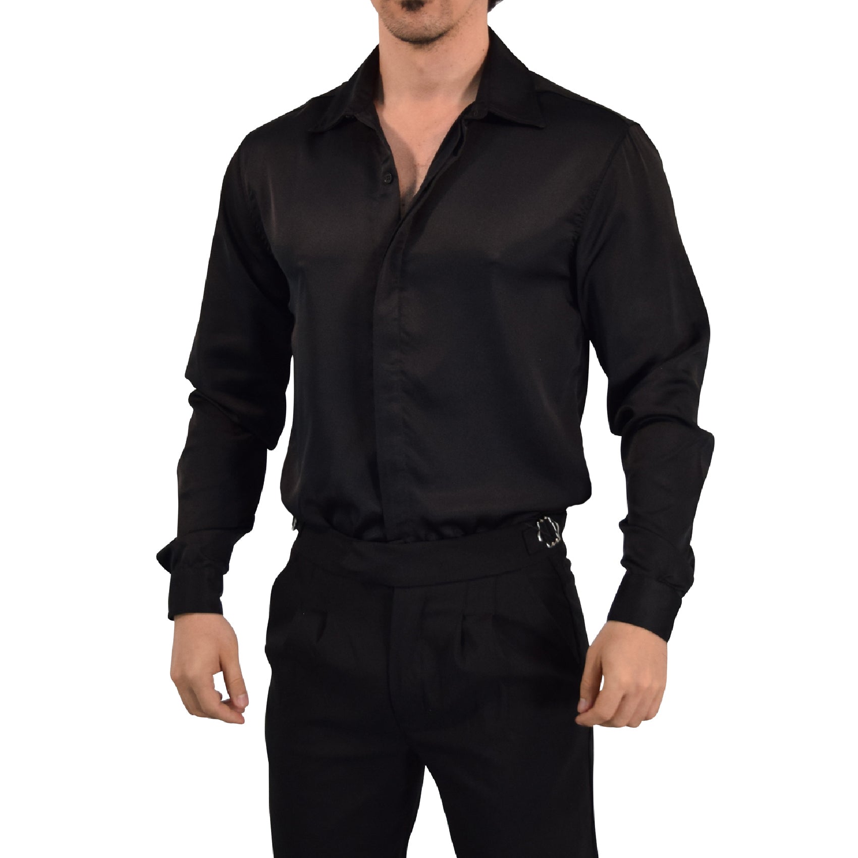 Camisa Vegas Sateen Black