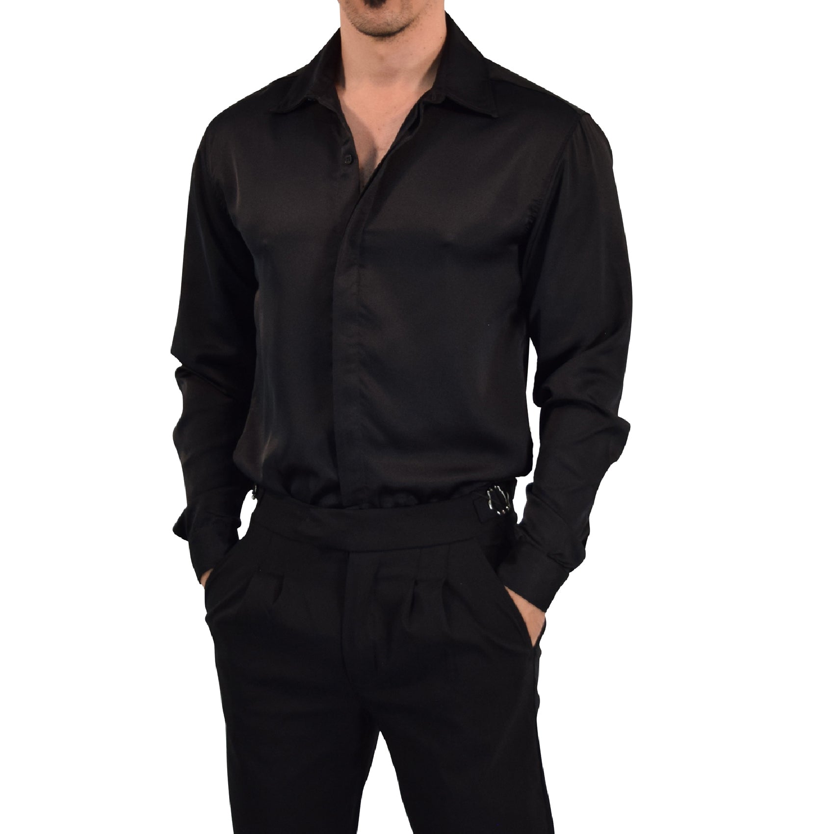 Camisa Vegas Sateen Black