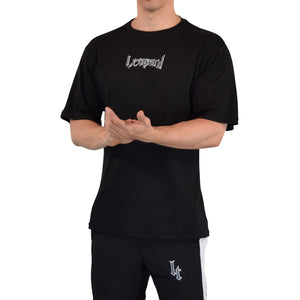 Playera Oversized Metal Logo Black