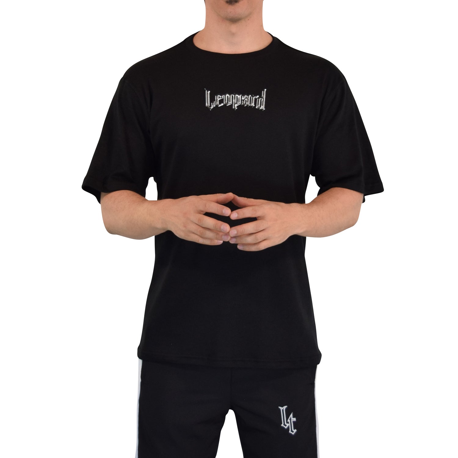 Playera Oversized Metal Logo Black