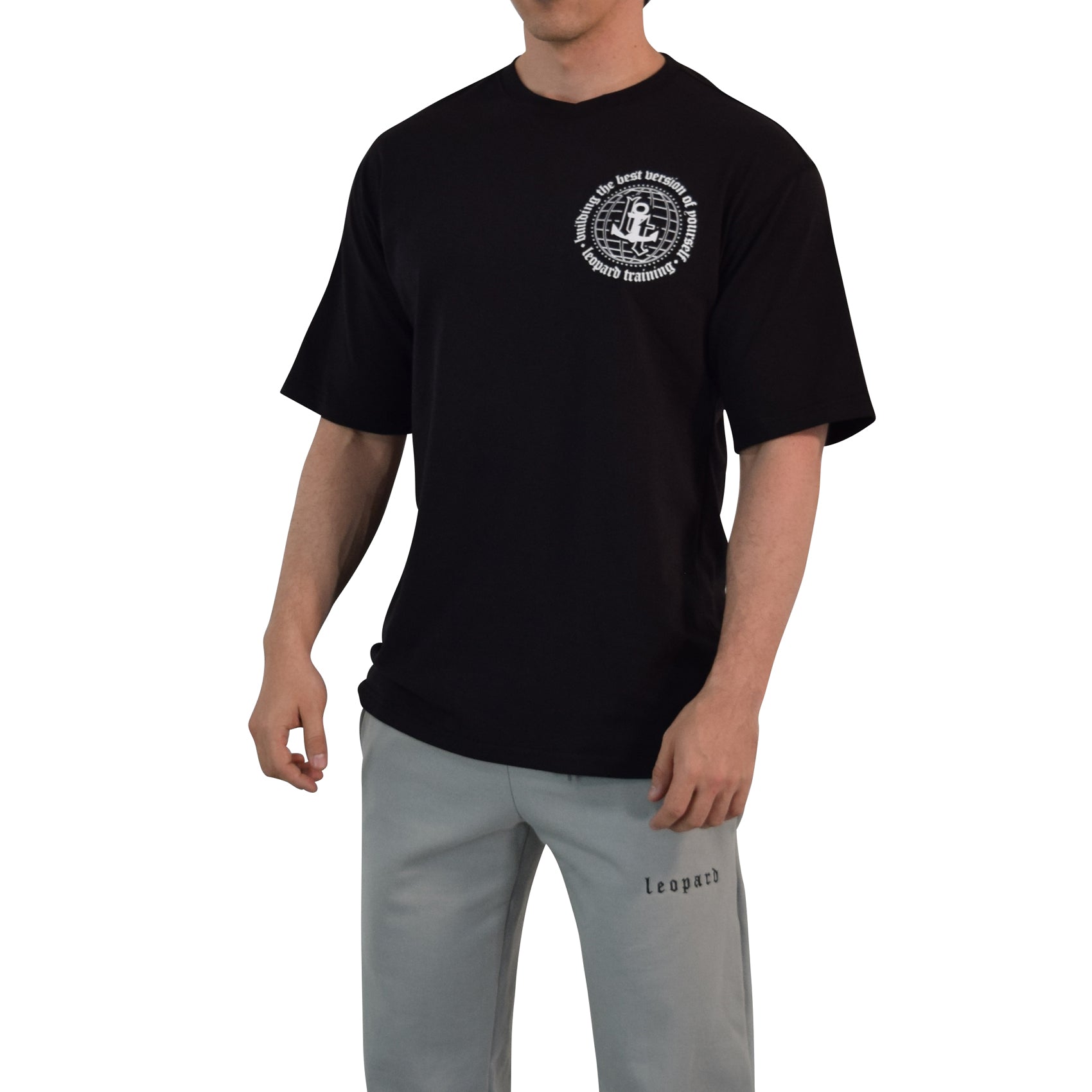 Playera Oversized Building Your Best Version Black