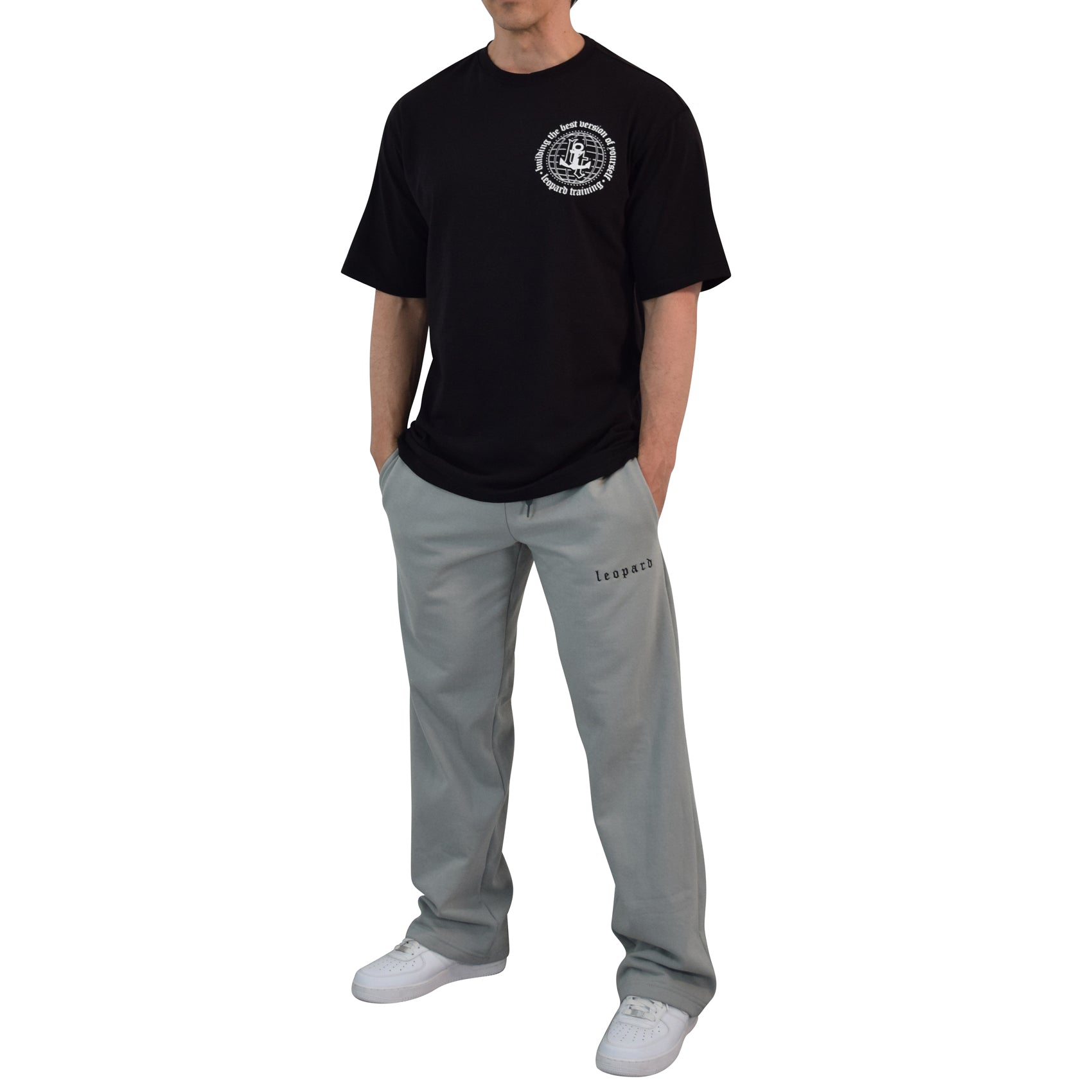 Straight Fit Jogger Building Your Best Version Gray