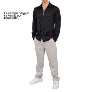 Smart Ttrouser Straight Relaxed Fit Sand