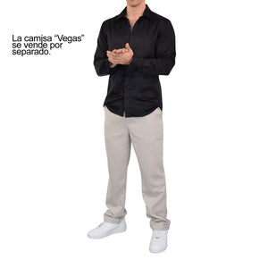 Smart Ttrouser Straight Relaxed Fit Sand