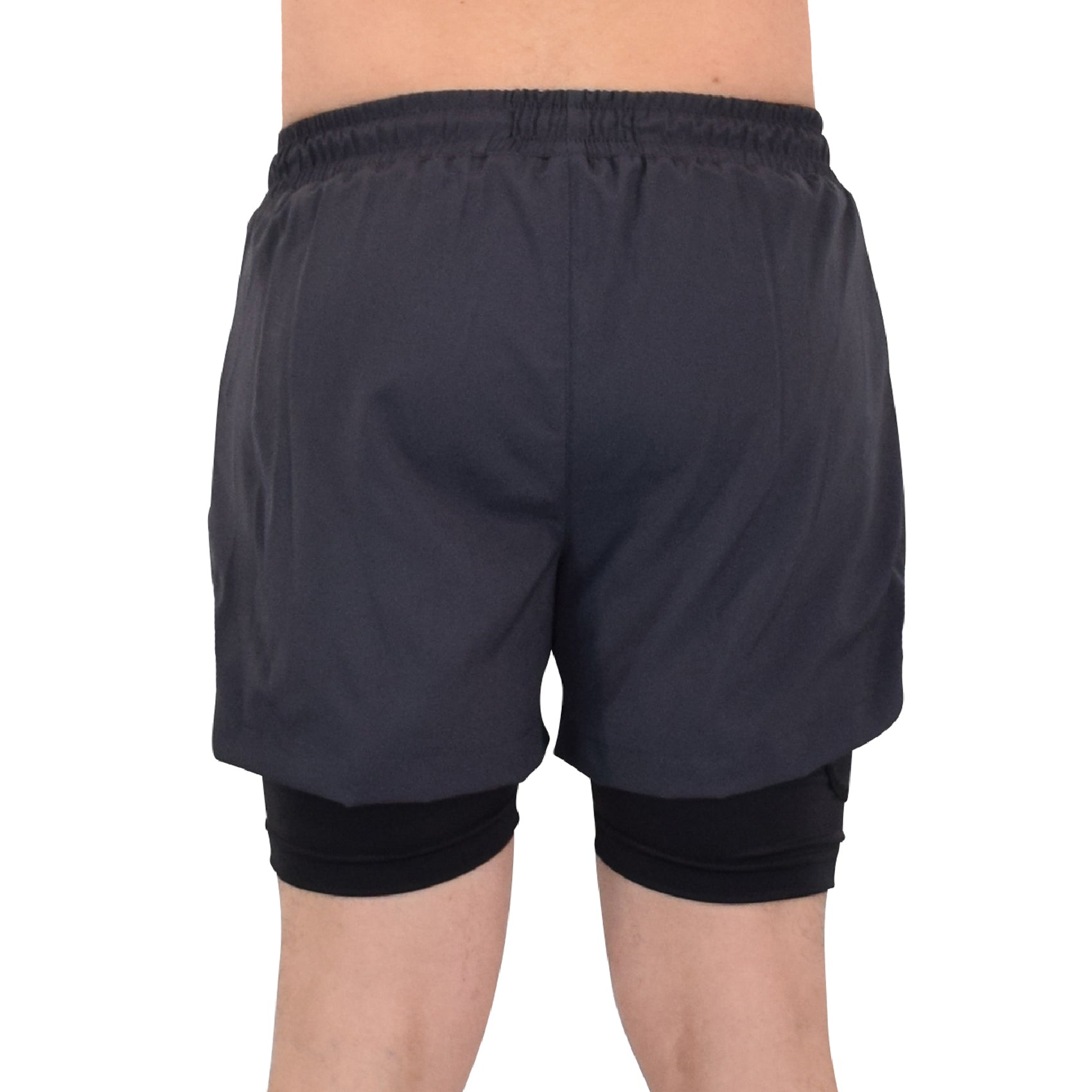 Speed Compression Short Dark Gray Logo Black