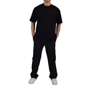 Parachute Cargo Track Pants Black