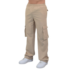 Parachute Cargo Track Pants Sand