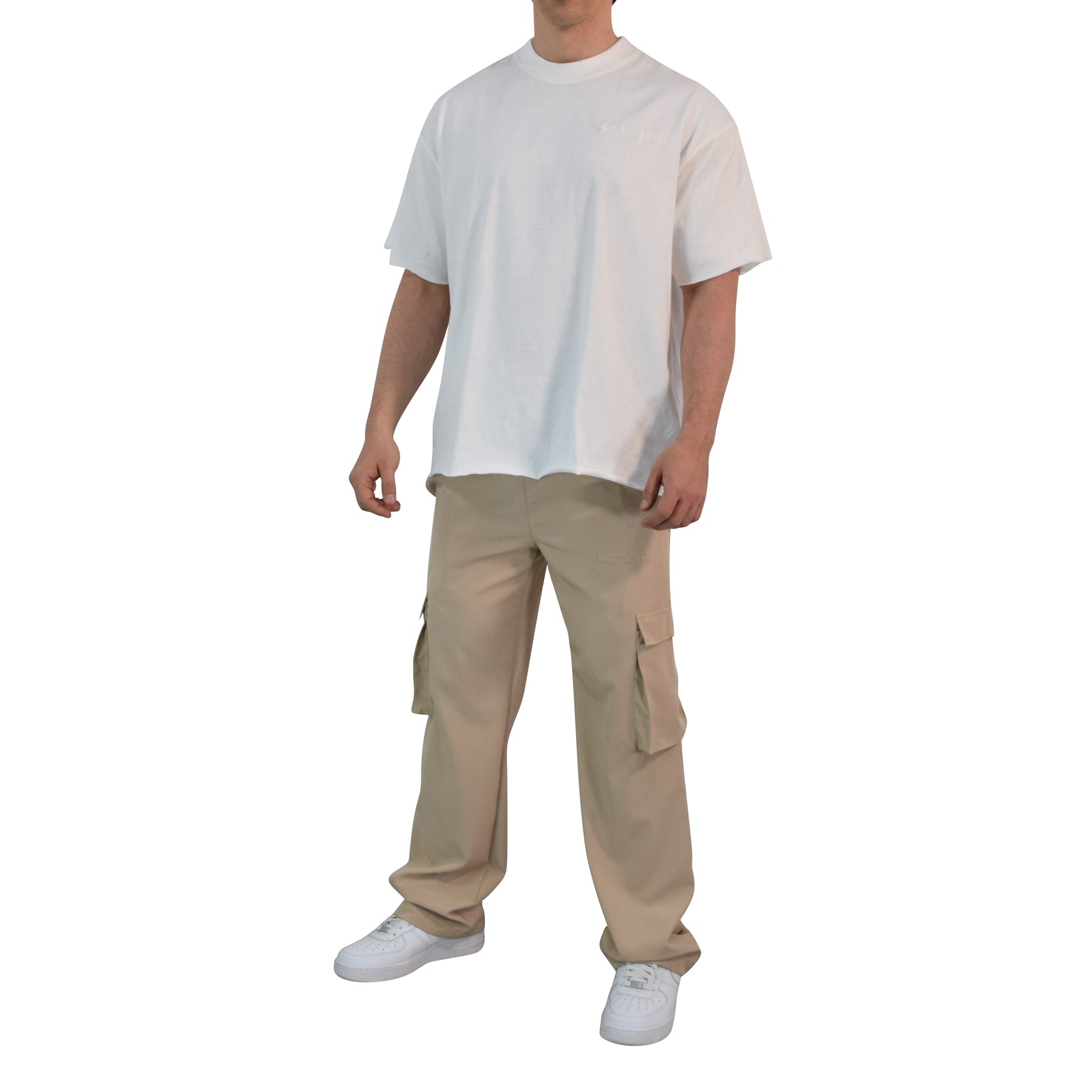 Parachute Cargo Track Pants Sand