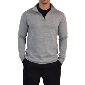 Roll Neck Sweater Light Gray