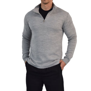 Roll Neck Sweater Light Gray