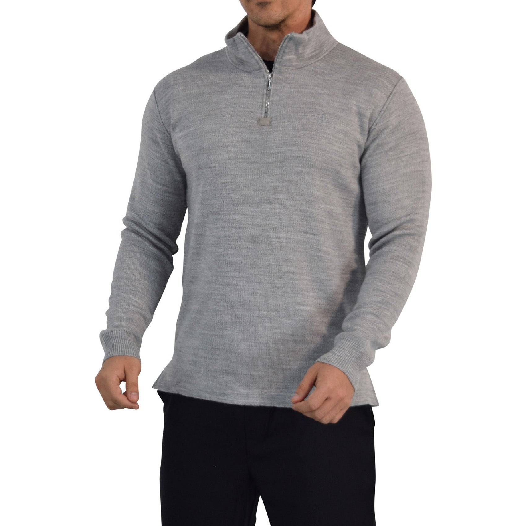 Roll Neck Sweater Light Gray