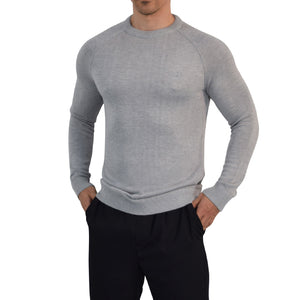 Bambu Ranglan Sweater Pearl Gray