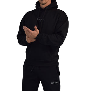 Training Hoodie Oversized Building Your Best Version Black