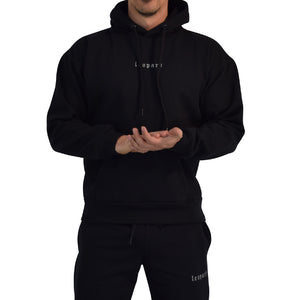 Training Hoodie Oversized Building Your Best Version Black