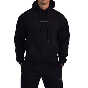 Training Hoodie Oversized Building Your Best Version Black