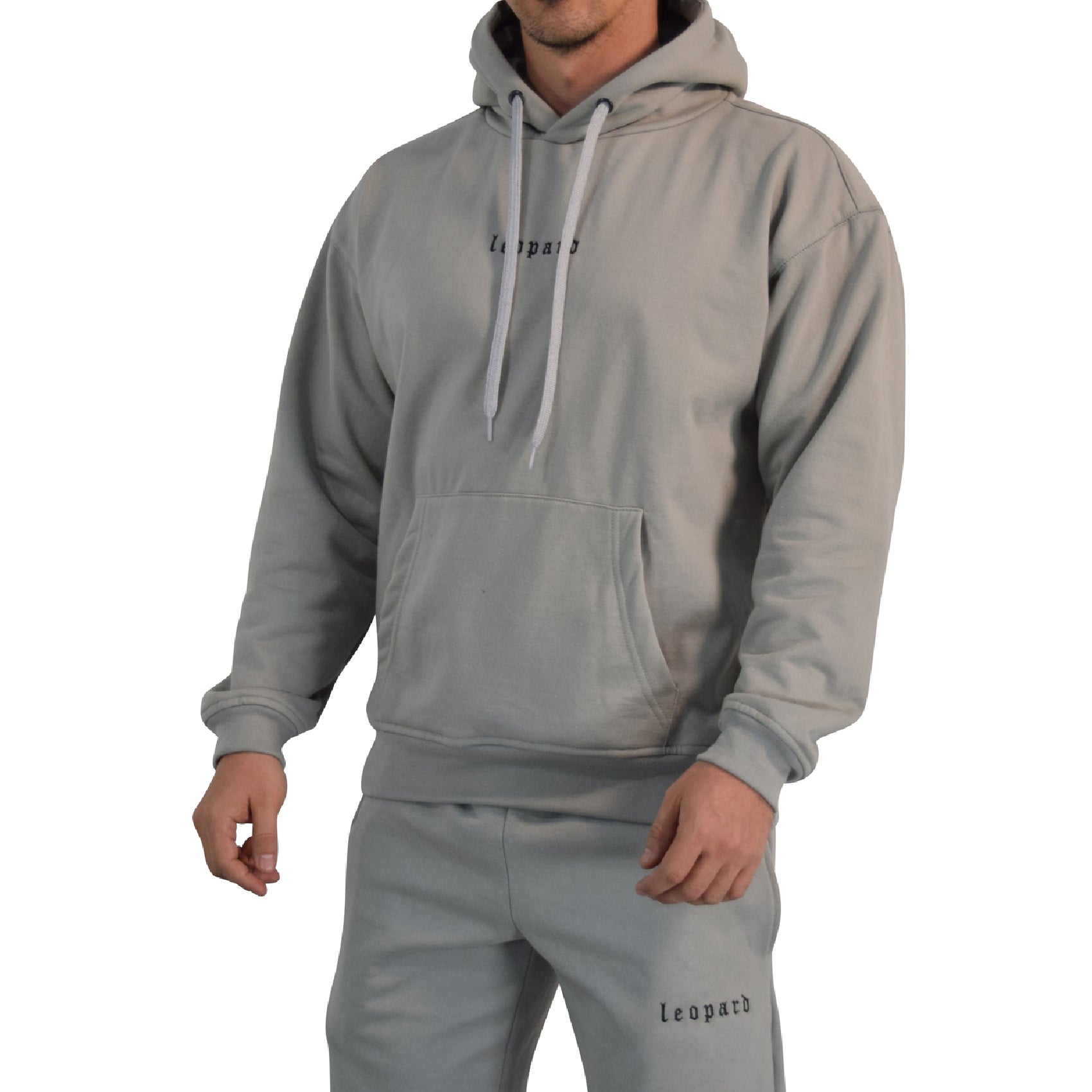 Training Hoodie Oversized Building Your Best Version Gray