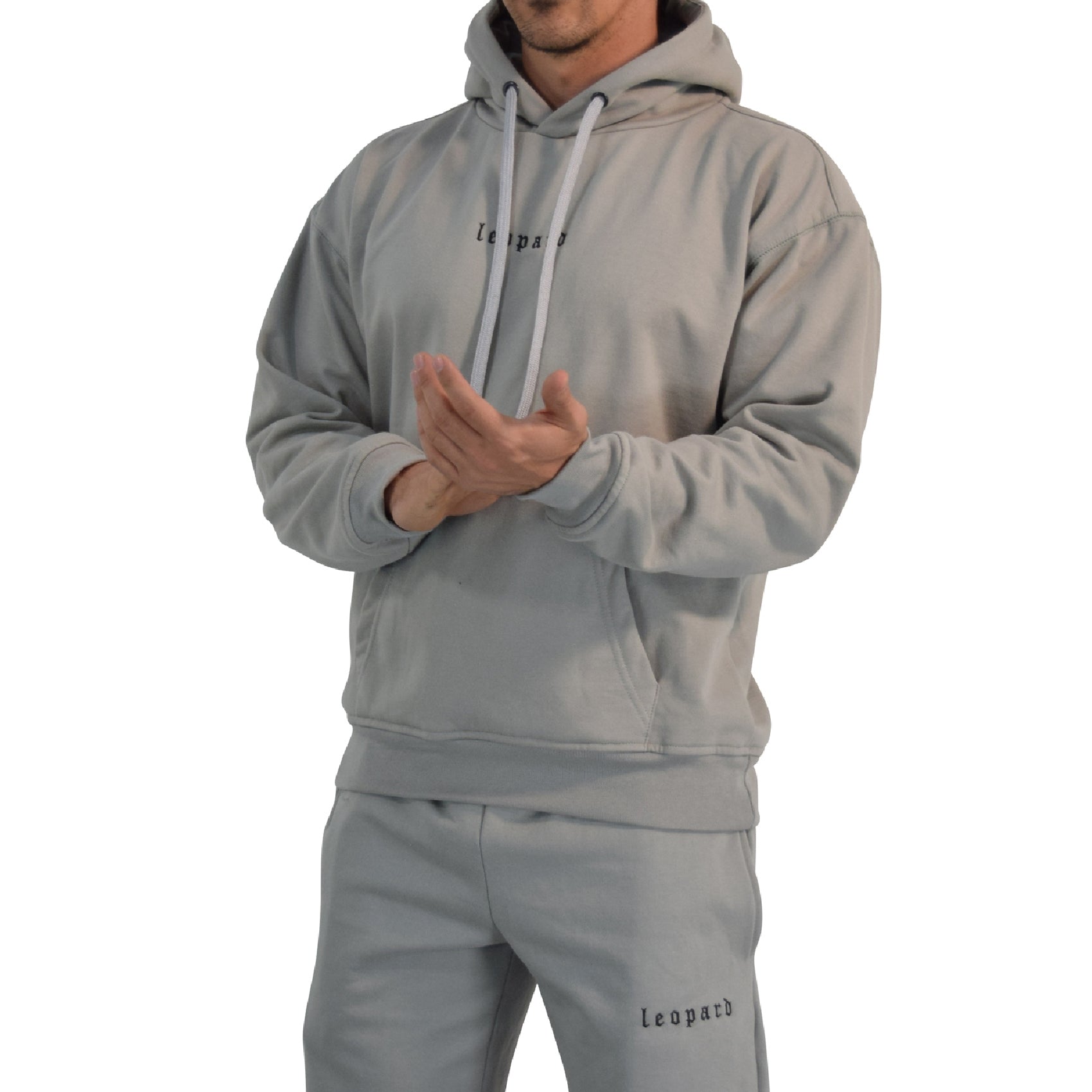 Training Hoodie Oversized Building Your Best Version Gray