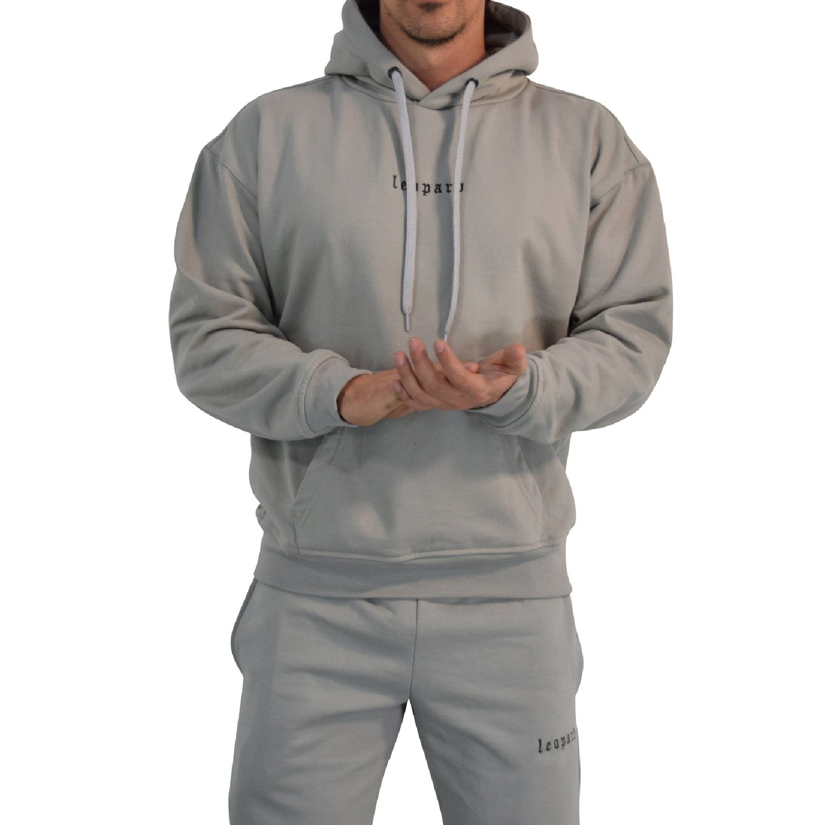 Training Hoodie Oversized Building Your Best Version Gray