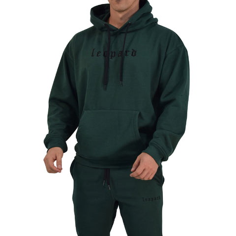 Chillout Hoodie Oversized Dark Green Power Logo