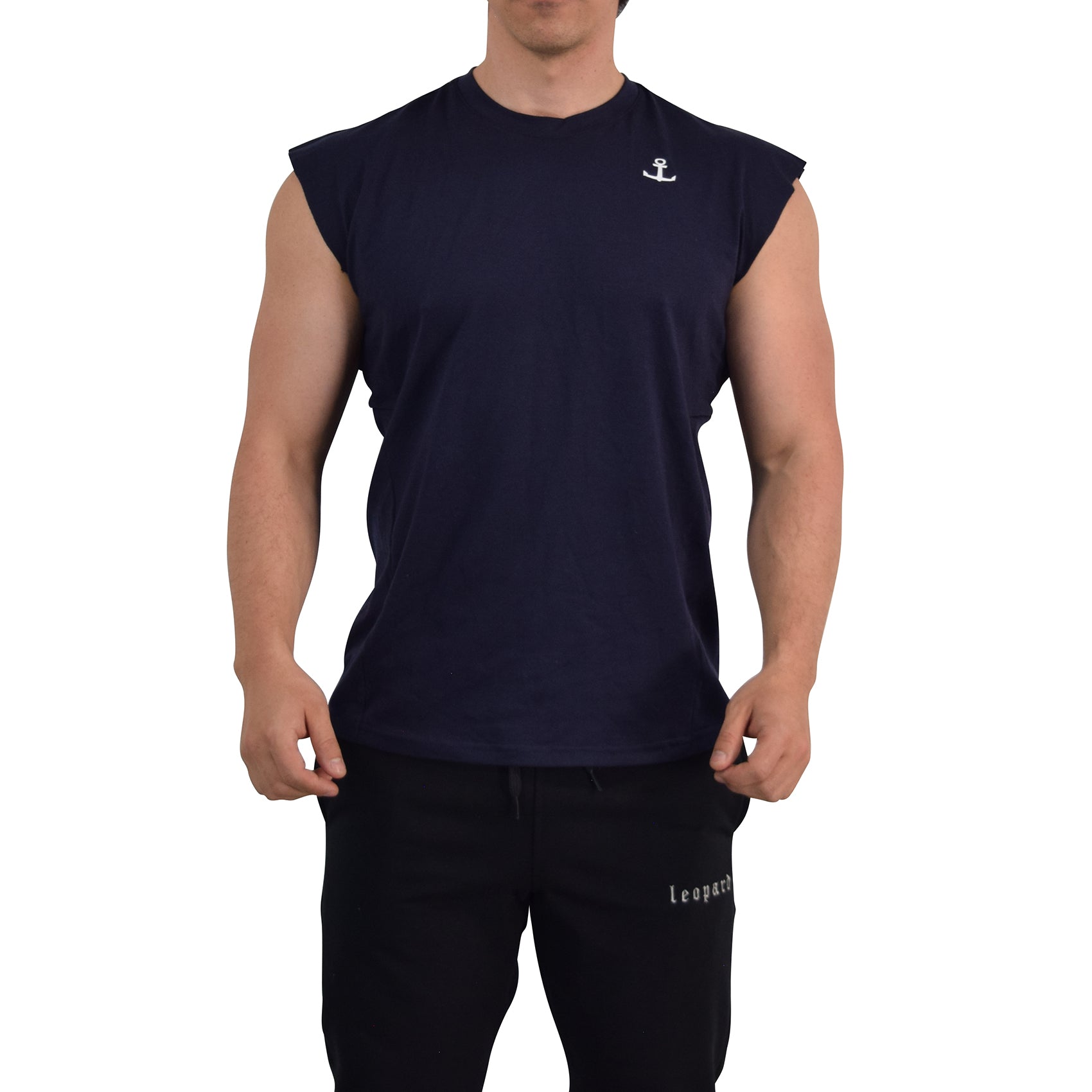 Bodybuilder Tank 3 Pack Light Gray - White - Navy