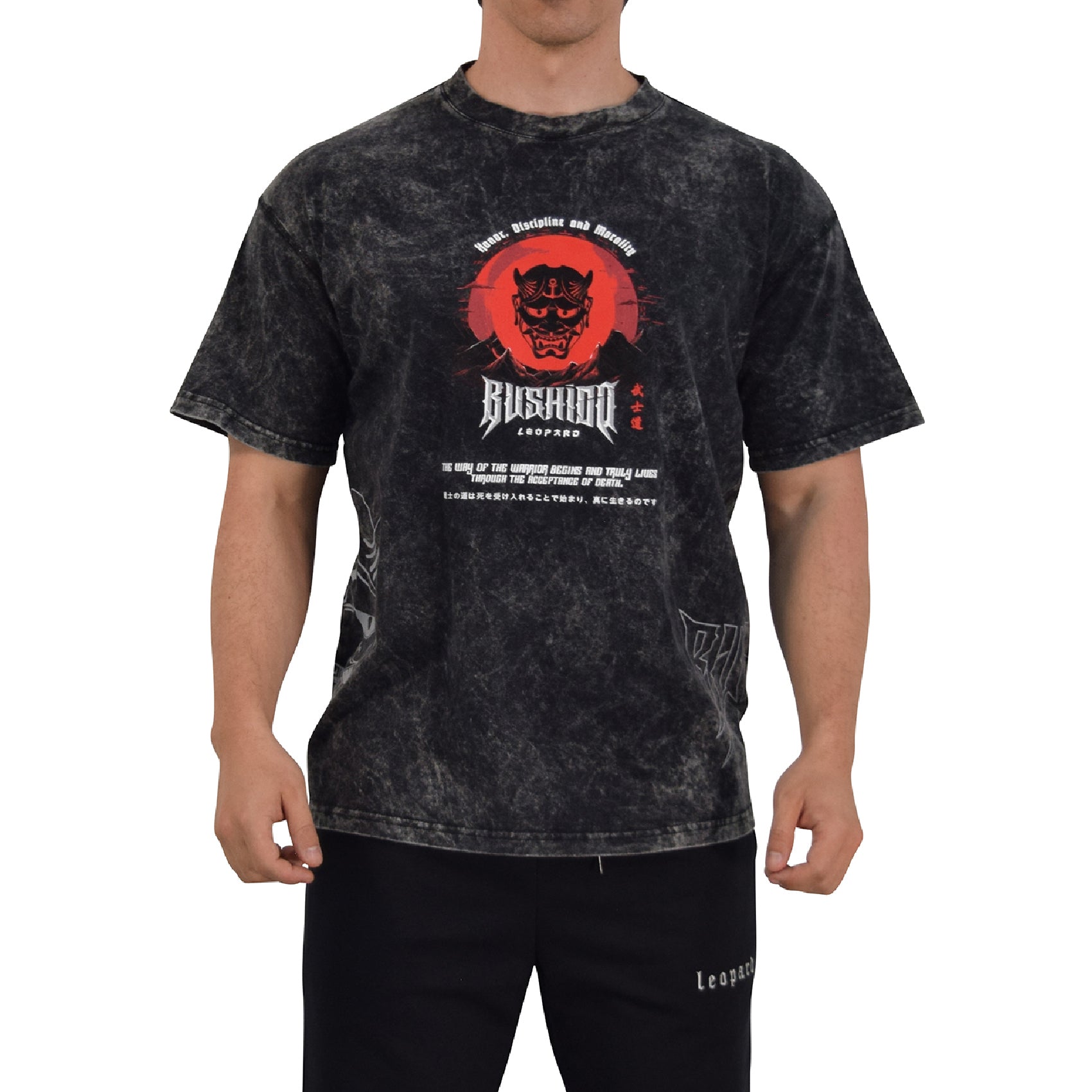 Playera Boxy Fit Bushido Men Yoroi Warrior Mask