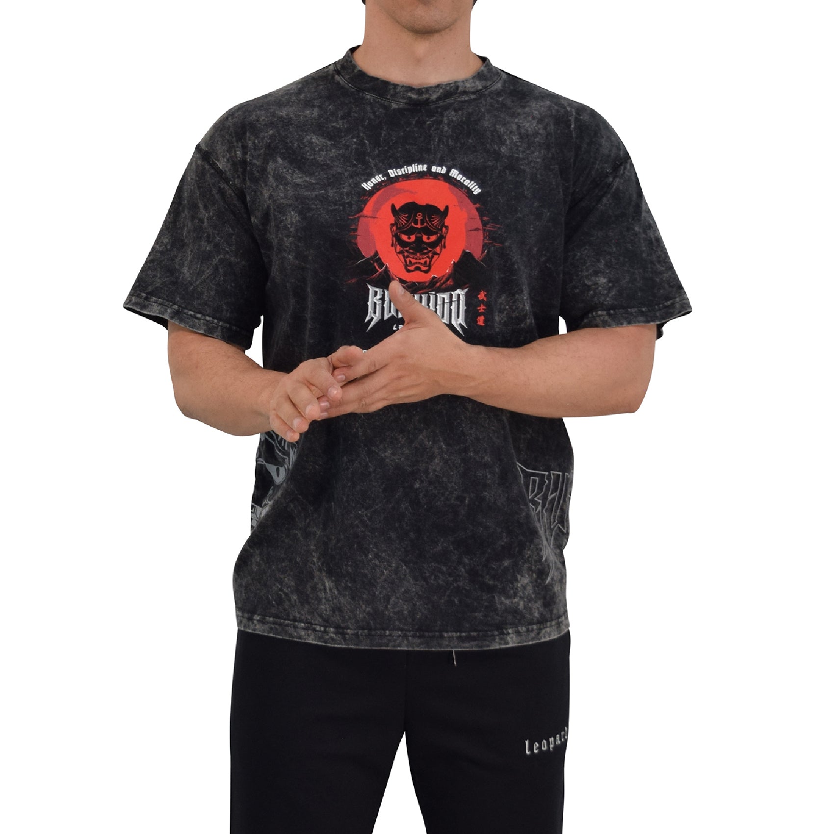 Playera Boxy Fit Bushido Men Yoroi Warrior Mask