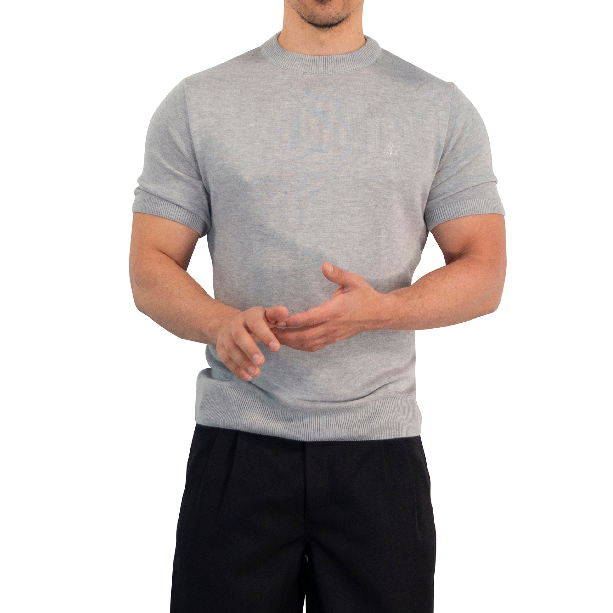 Zipped Short Sleeve Polo Full Black